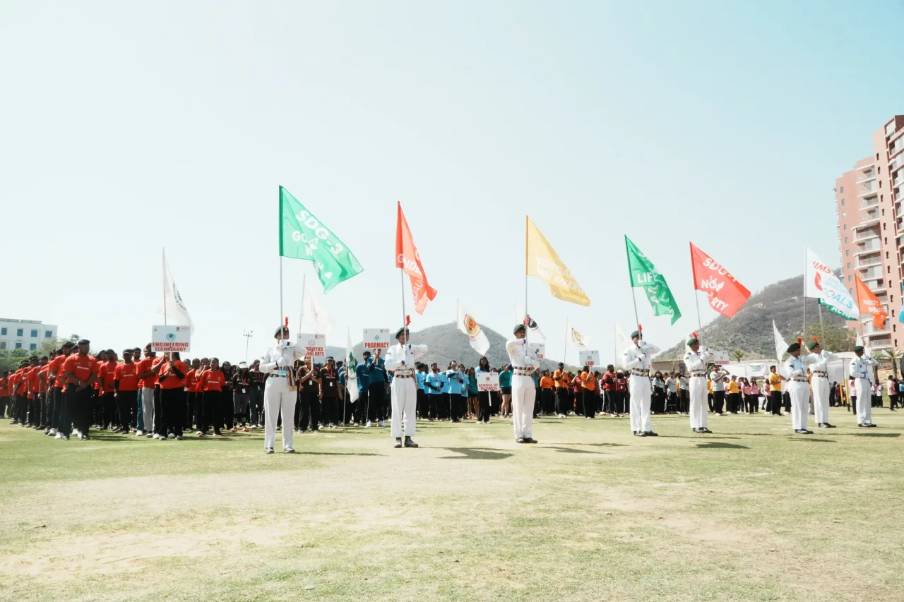 Foundation Day Flag Ceremony at NIMS University