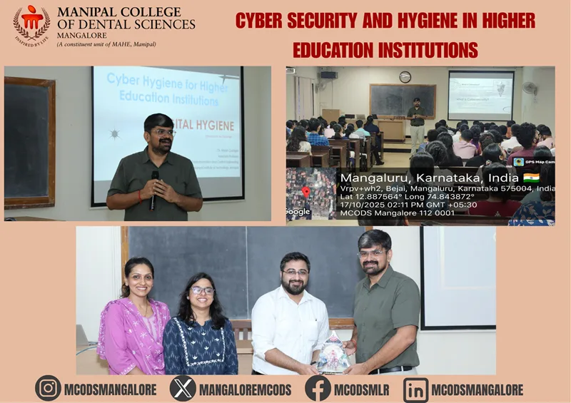 Orientation session on Cyber Security and Hygiene — Manipal College of Dental Sciences, Mangalore