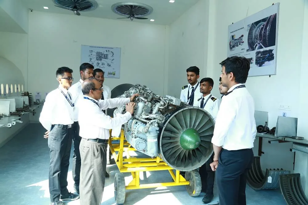 Aircraft Jet Engine Training Lab for AME Students — indira-institute-of-aircraft-engineering-pune