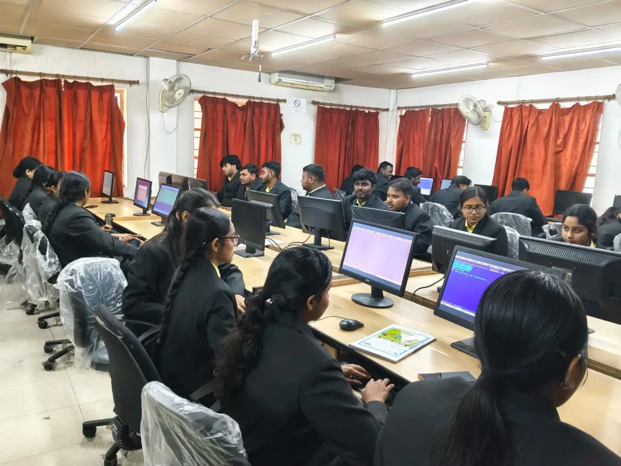 Modern computer lab facility with high speed internet at ABS Academy — ABS Academy of Science Technology and Management