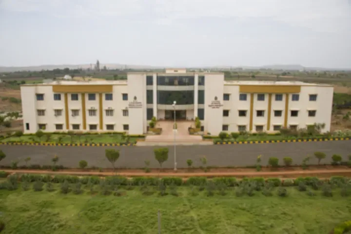 Aerial view of the college building and landscaped entrance — BES Bagalkot College of Nursing