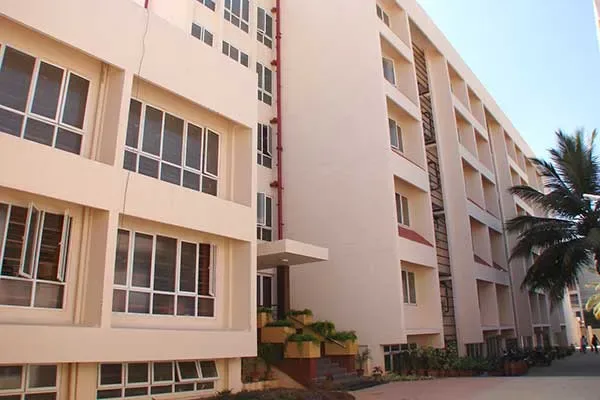 Hostel block exterior at JJM Medical College Davangere