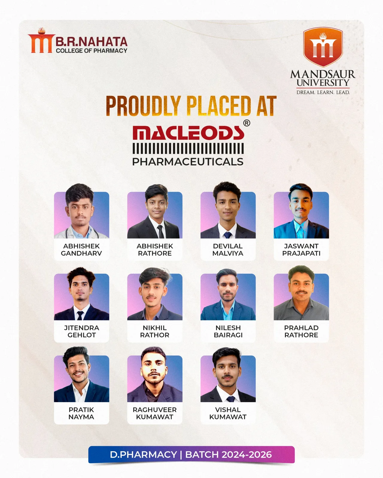 Dpharmacy post (1) — B.R. Nahata College of Pharmacy