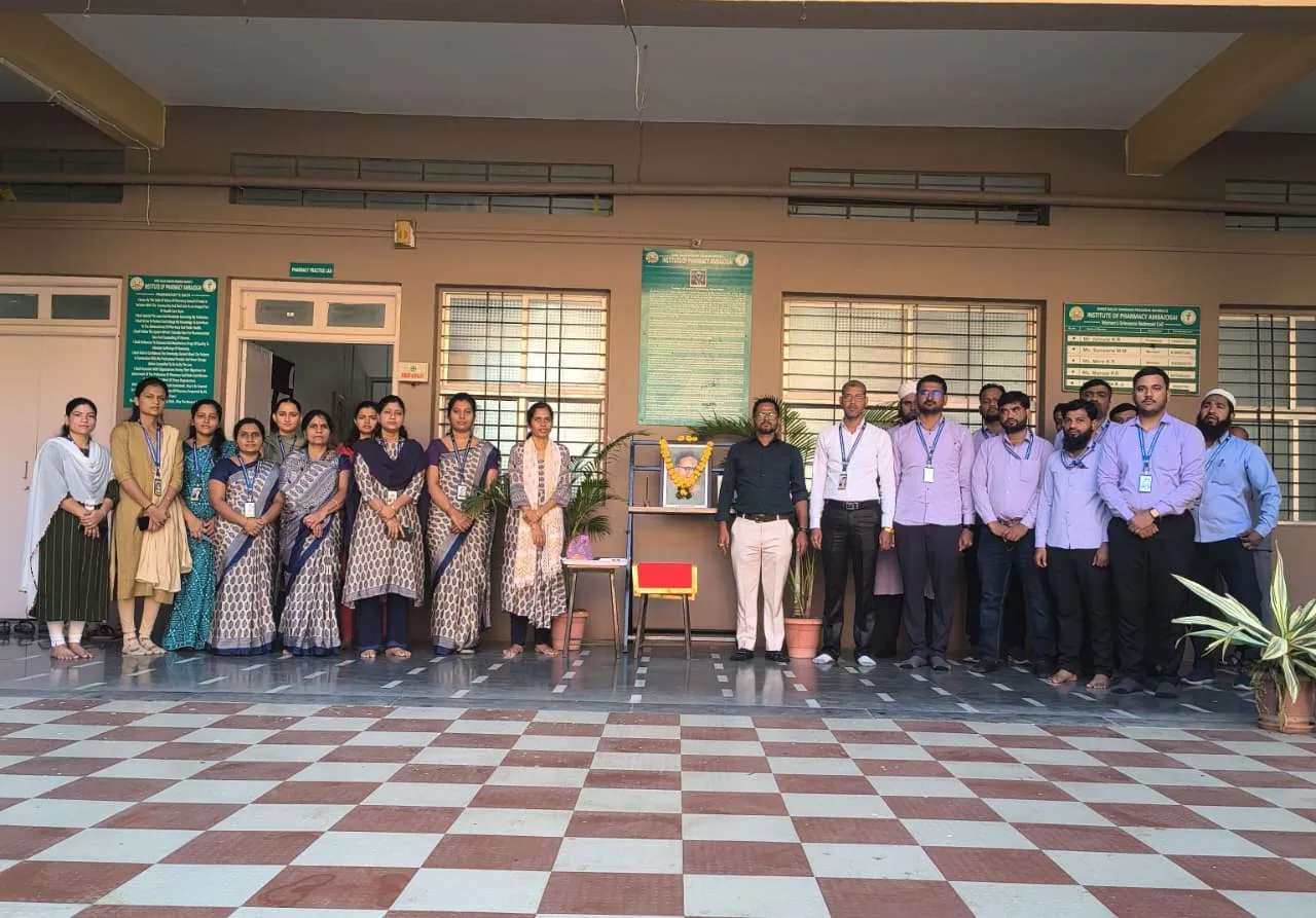 Annabhau sathe Jayanti Utsav 2025-26 — Shri Balaji Shikshan Prasarak Mandal’s B. Pharmacy College, Ambajogai