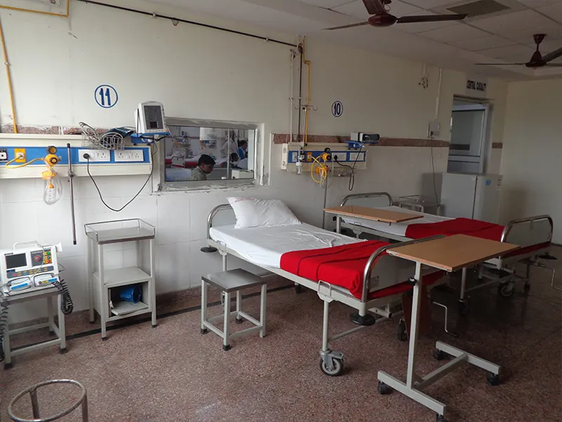 Emergency department facility at N C Medical College