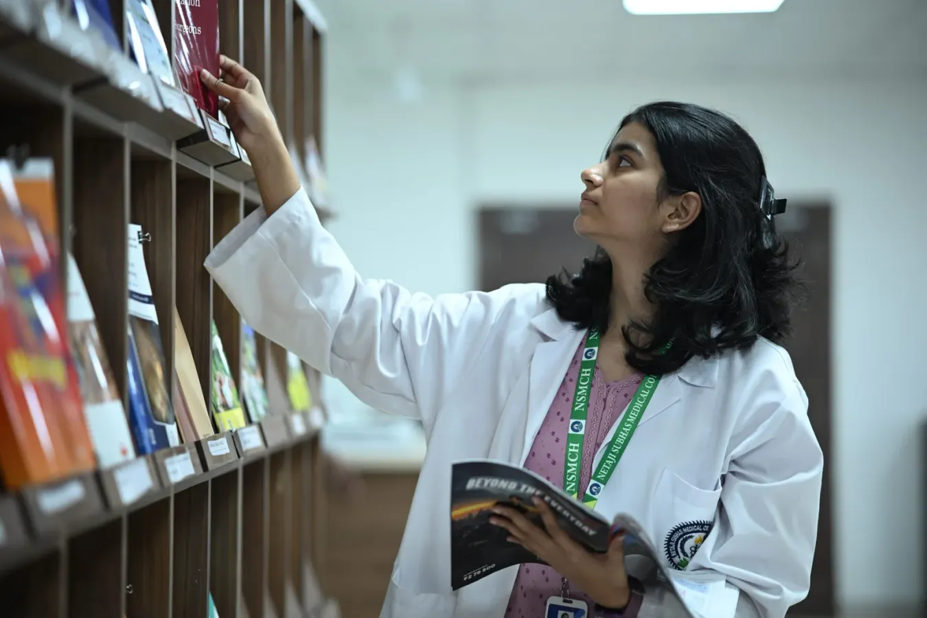 Library facility at Netaji Subhas Medical College