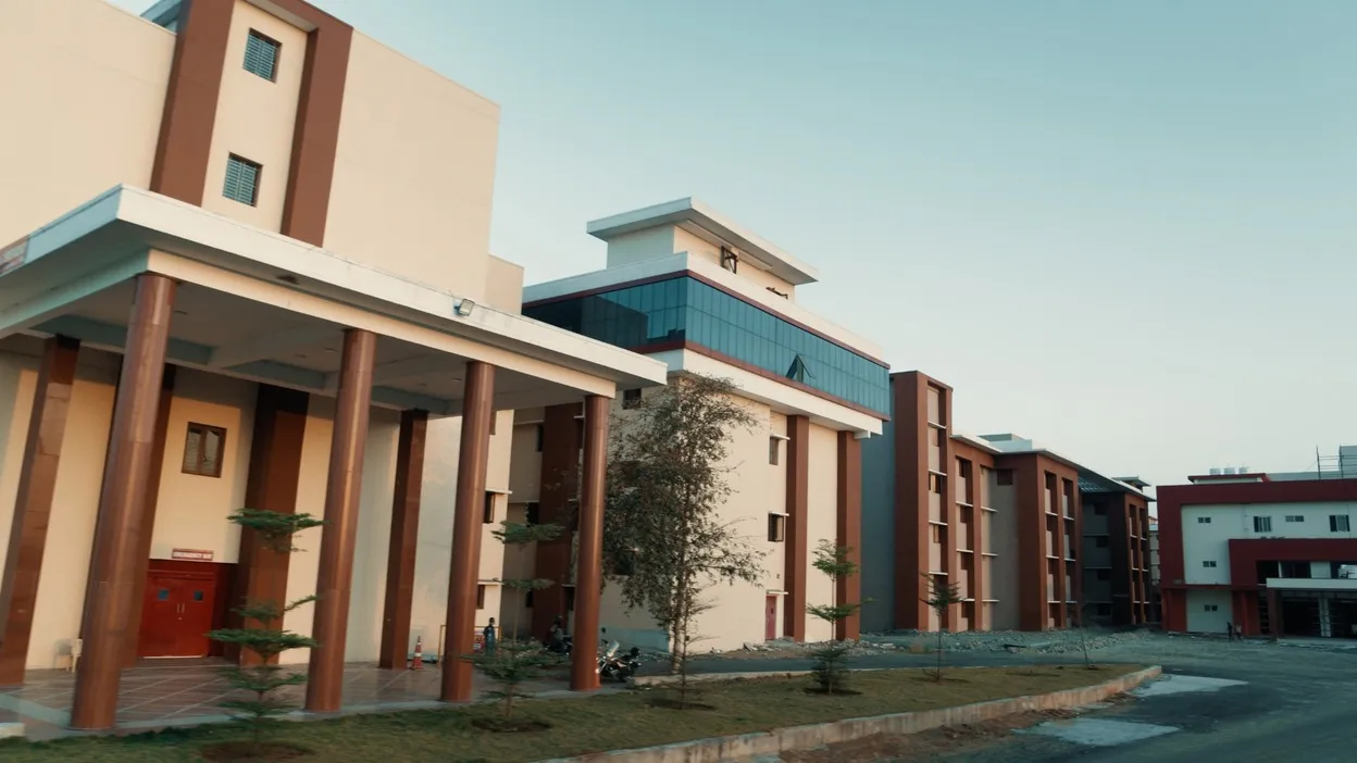 Academic and hostel building blocks at the PSP Medical College campus, Kancheepuram