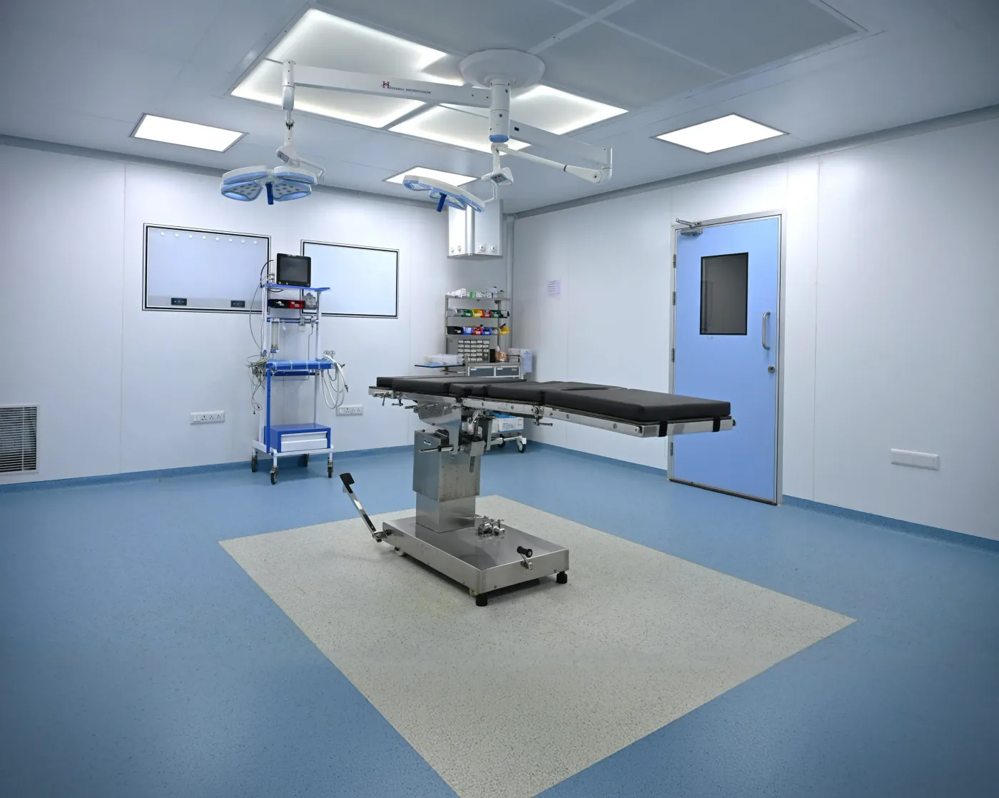 Modular operating theatre at the General Hospital, the teaching hospital of Shantabaa Medical College, Amreli