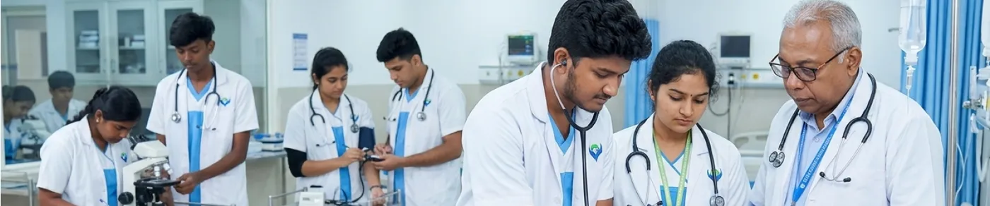 Laboratory and clinical training in progress at Sri Venkateswaraa Medical College and Medcity hospital, Chennai